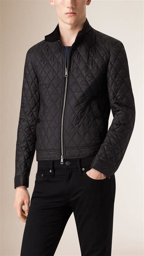 burberry diamond quilted harrington jacket|burberry jacket men's quilted.